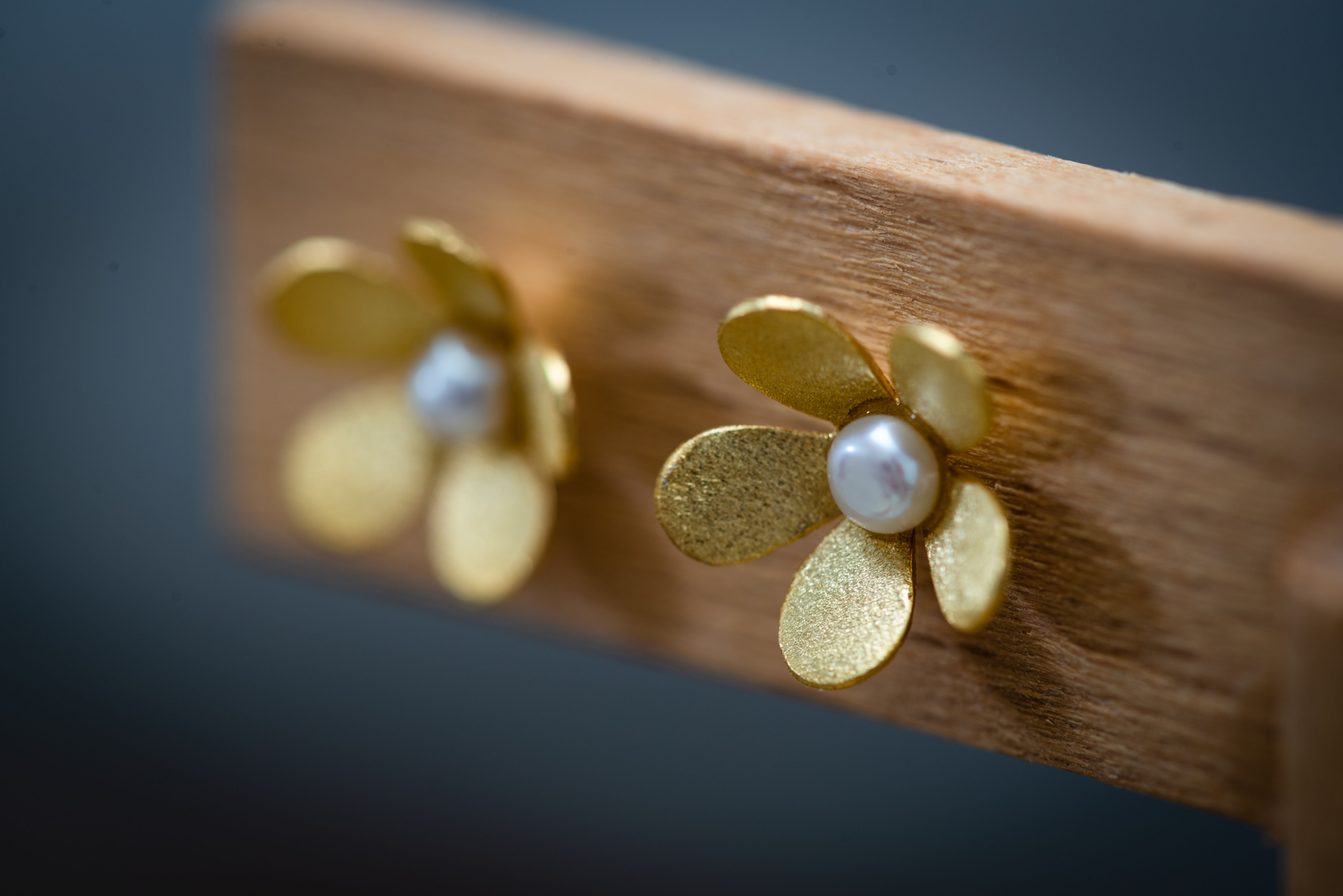 Oorbellen 'Flower Pearl'