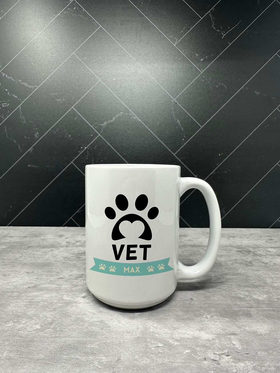 Thumbnail: veterinarian gift-veterinary mug-custom mug-personalized mug-custom name mug-vet gift-gift for veterinarian-vet gift idea