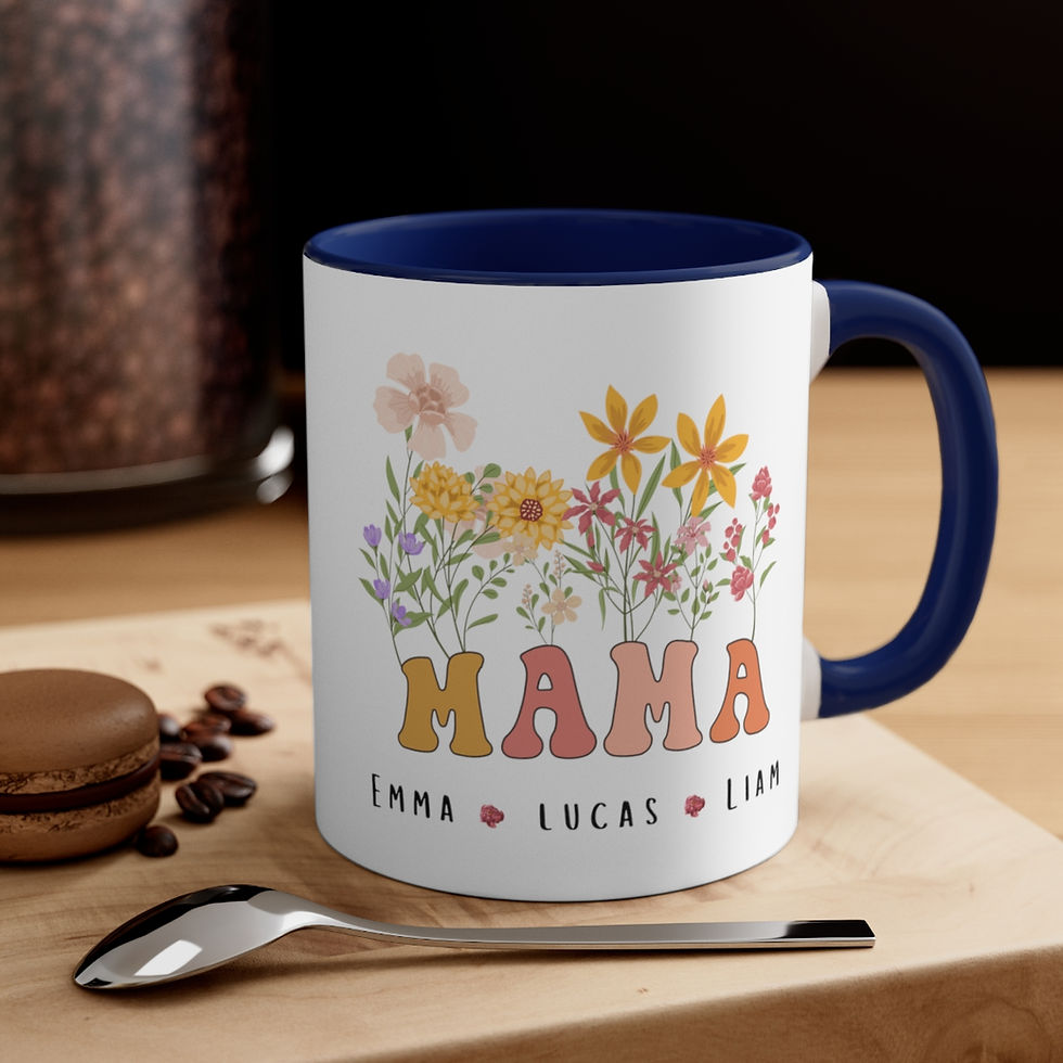 Thumbnail: baby shower gift,christmas gift,coffee mug for mom,custom mom mug,for mom,mama est 2022,mom of 2 gift,mom of 3 gift,mothers d