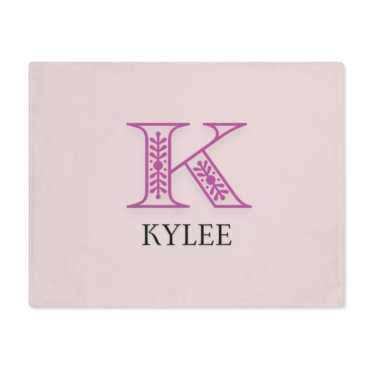 Personalized Initial Placemat, Custom Name Placemat, Holiday Gift