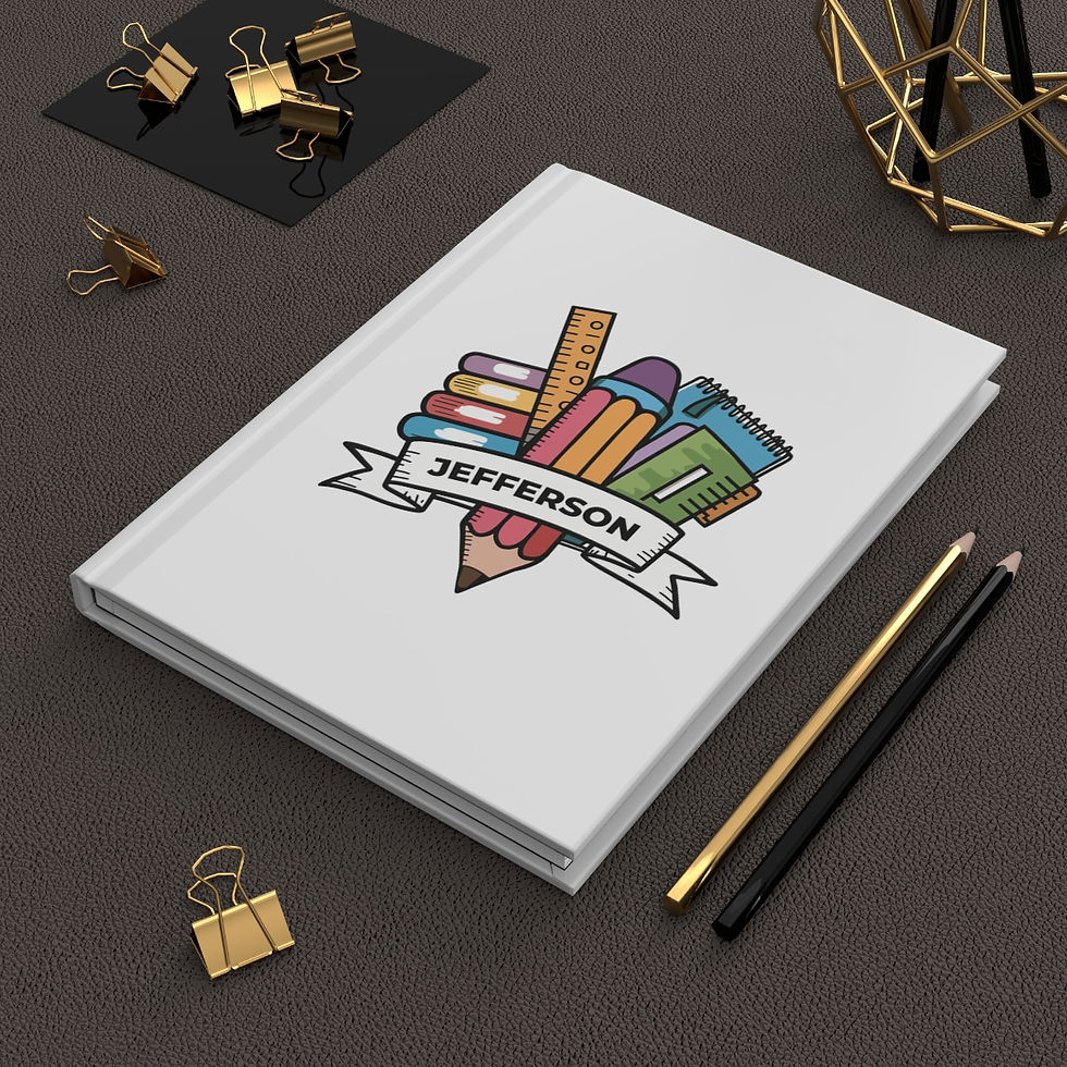 Thumbnail: custom notebook kids-hardcover notebook-back to school design-School Notebook-Hardcover Notebooks For Children-custom name