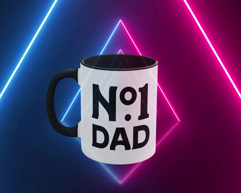 Thumbnail: Personalized Mug-Gift from Son-Tea Mug-Gift from Daughter-Meaningful Gift-Custom Coffee Gift-Number 1 Dad-Gift for Dad