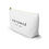 Thumbnail: custom name fiancee pouch-cosmetic bag-custom cosmetic bag-travel cosmetic bag-custom wedding gift-bridal gift-gift for her
