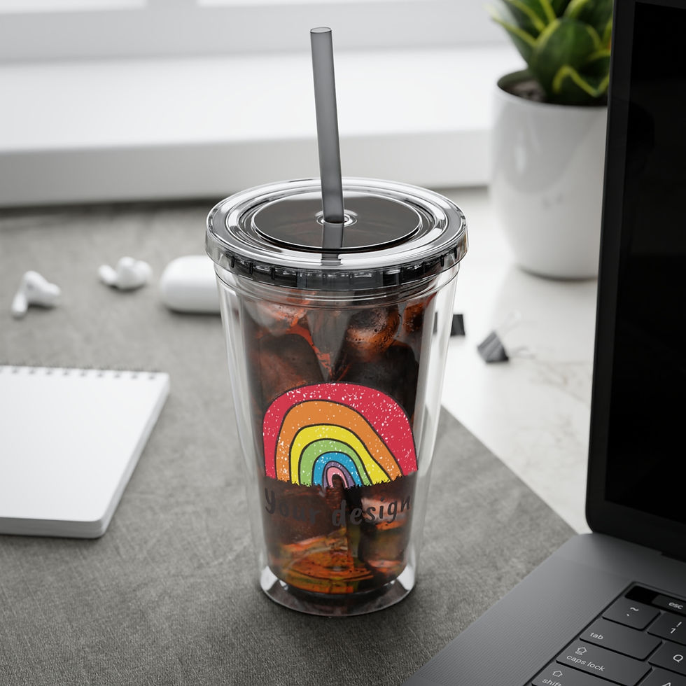 Thumbnail: acrylic tumbler-custom name tumbler-custom text tumbler-custom tumbler-gifts for her-gifts for him-iced tea tumbler