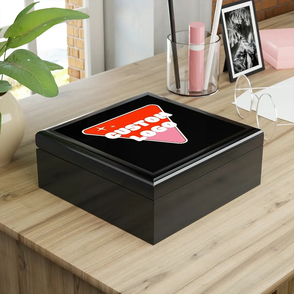 Thumbnail: Custom Jewelry Box 6" X 6" | Glossy Finish Travel Jewelry Box