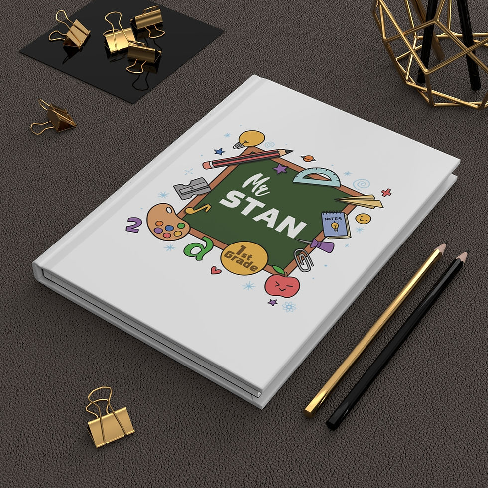 Thumbnail: custom notebook kids-hardcover notebook-back to school design-School Notebook-Hardcover Notebooks For Children-custom name