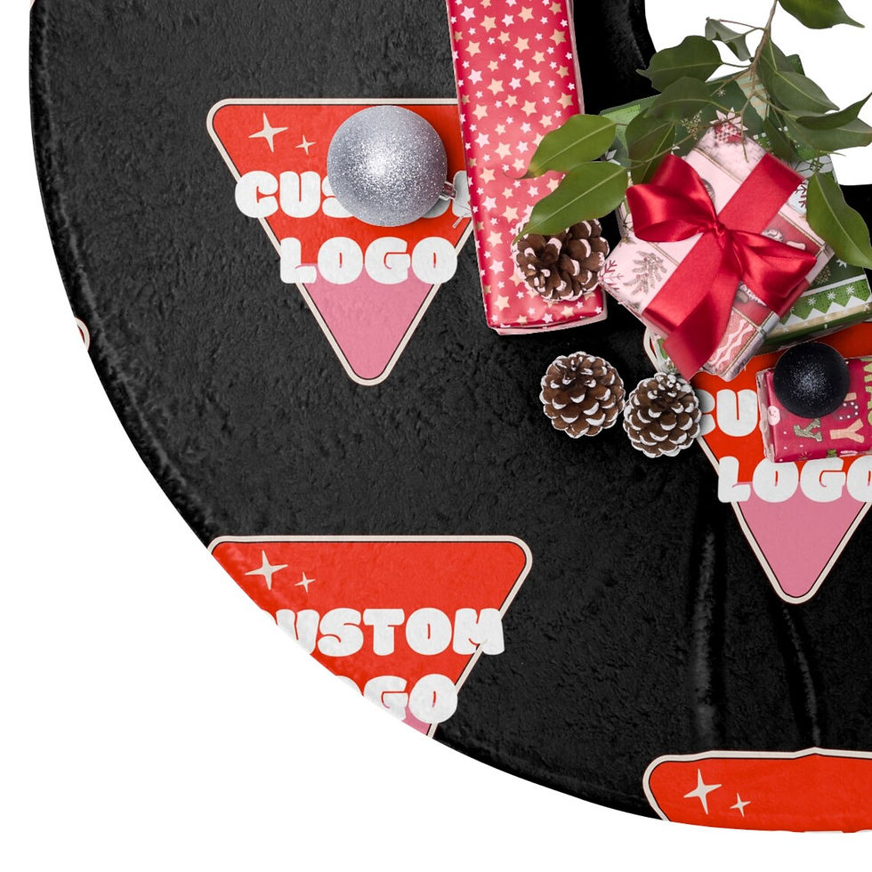 Thumbnail: logo christmas gifts,business logo gifts,christmas decoration,christmas tree gifts,christmas tree skirt,client gifts,custom h