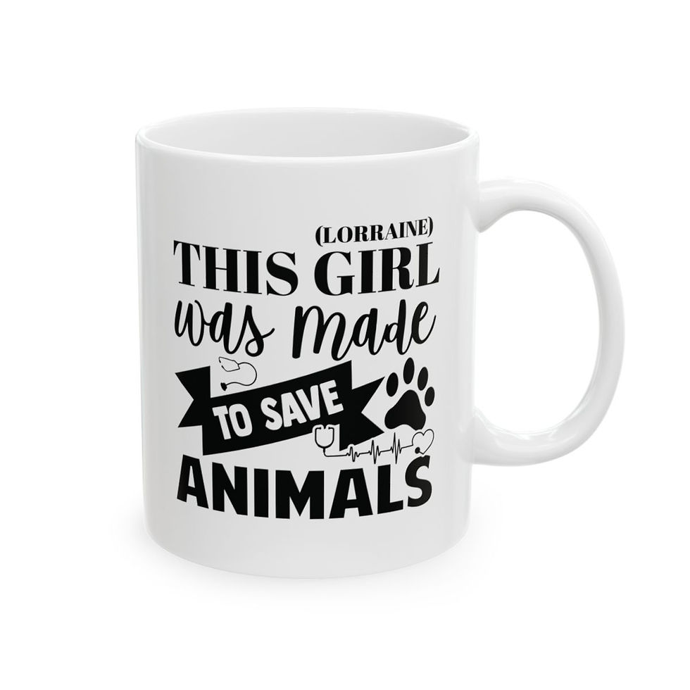Thumbnail: veterinarian gift-veterinary mug-custom mug-personalized mug-custom name mug-vet gift-gift for veterinarian-vet gift idea