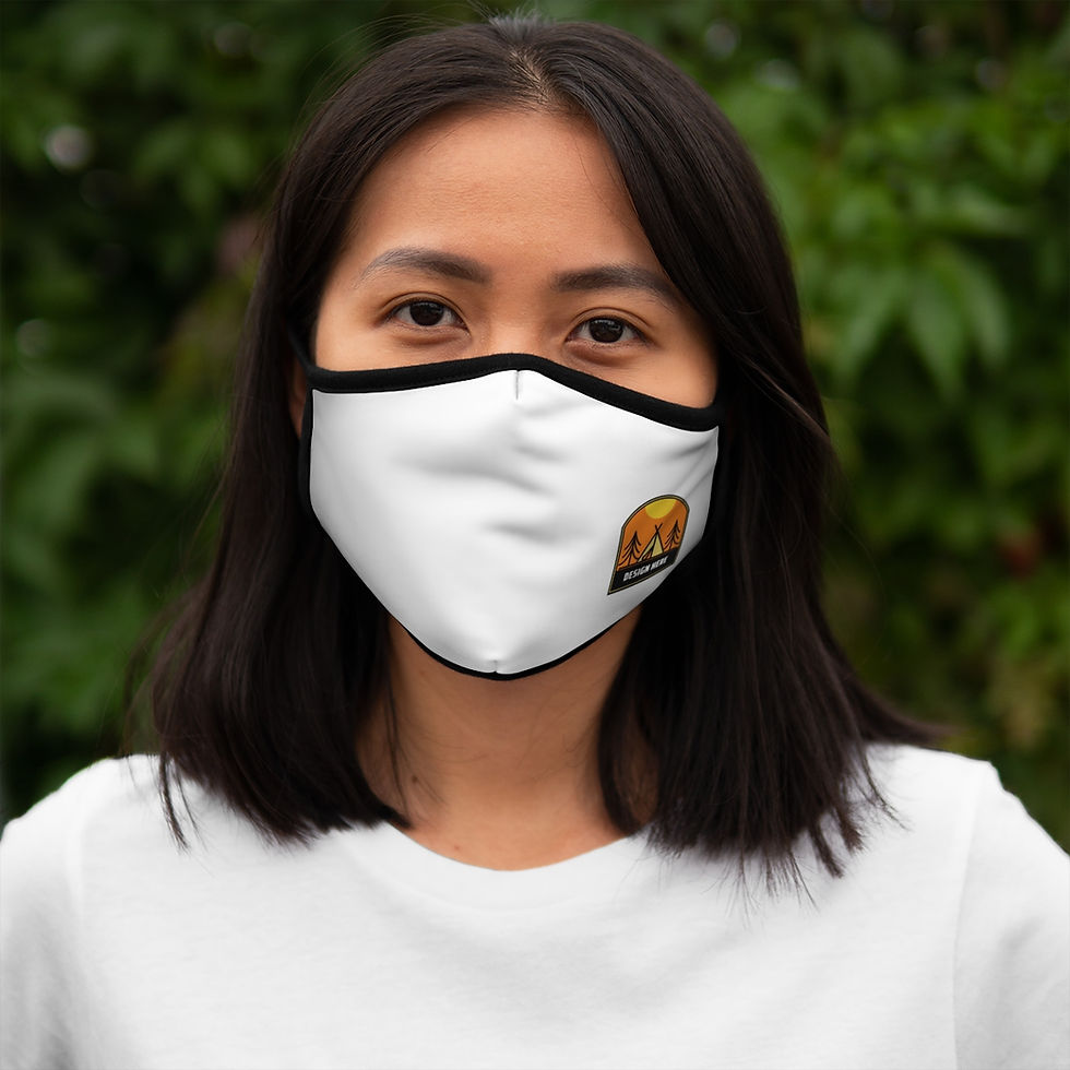 Thumbnail: Custom Fitted Polyester Face Mask, Adult Mask, Double Layered Breathable Mask