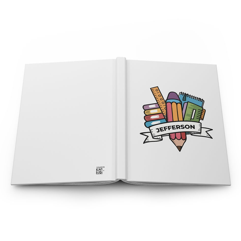 Thumbnail: custom notebook kids-hardcover notebook-back to school design-School Notebook-Hardcover Notebooks For Children-custom name