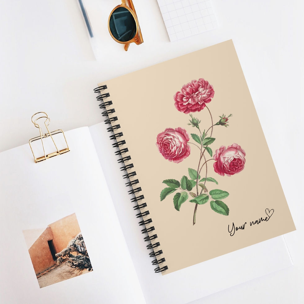 Thumbnail: Birth month flower-personalized gift- personalized journal-dream journal-gratitude journal-gratitude gift-gift for mom