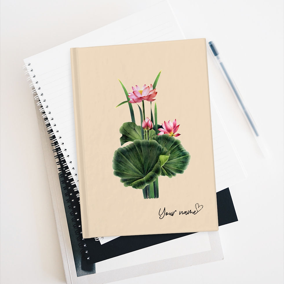 Thumbnail: Birth month flower-personalized gift- personalized journal-dream journal-gratitude journal-gratitude gift-gift for mom