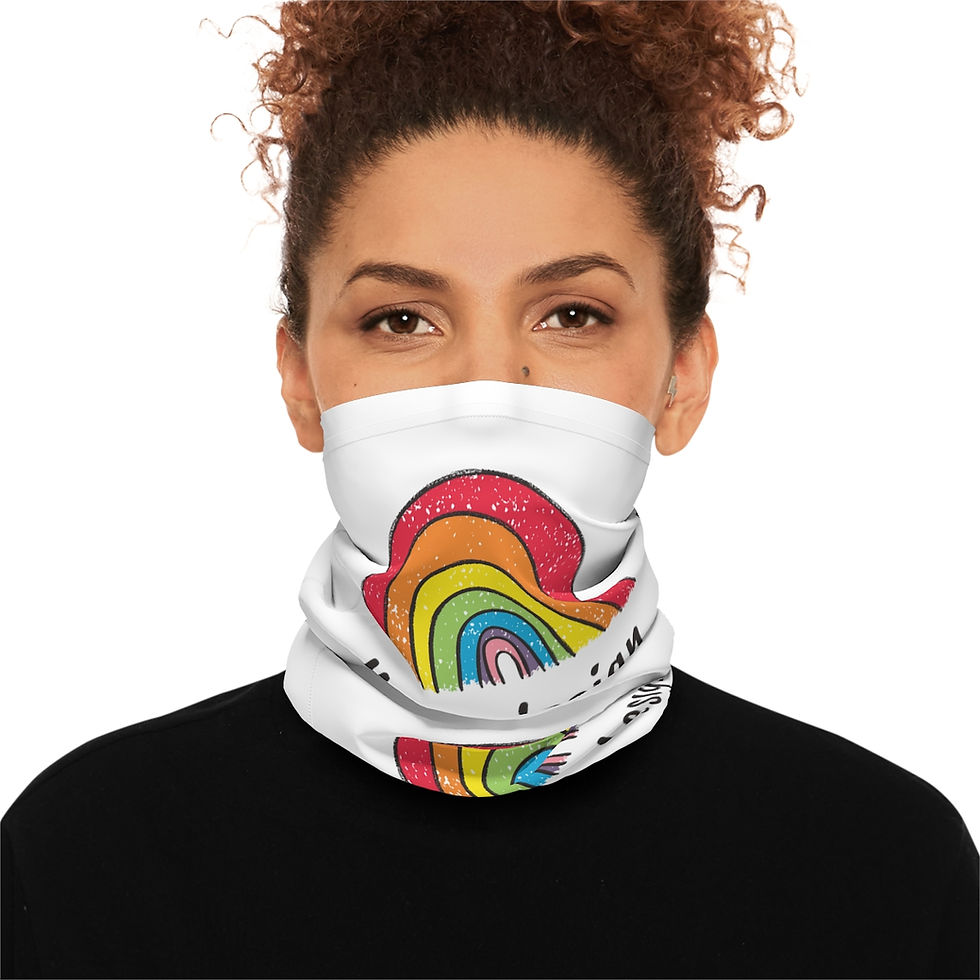 Thumbnail: Custom Lightweight Neck Gaiter, Face Mask, Adult Multi-functional Face Covering