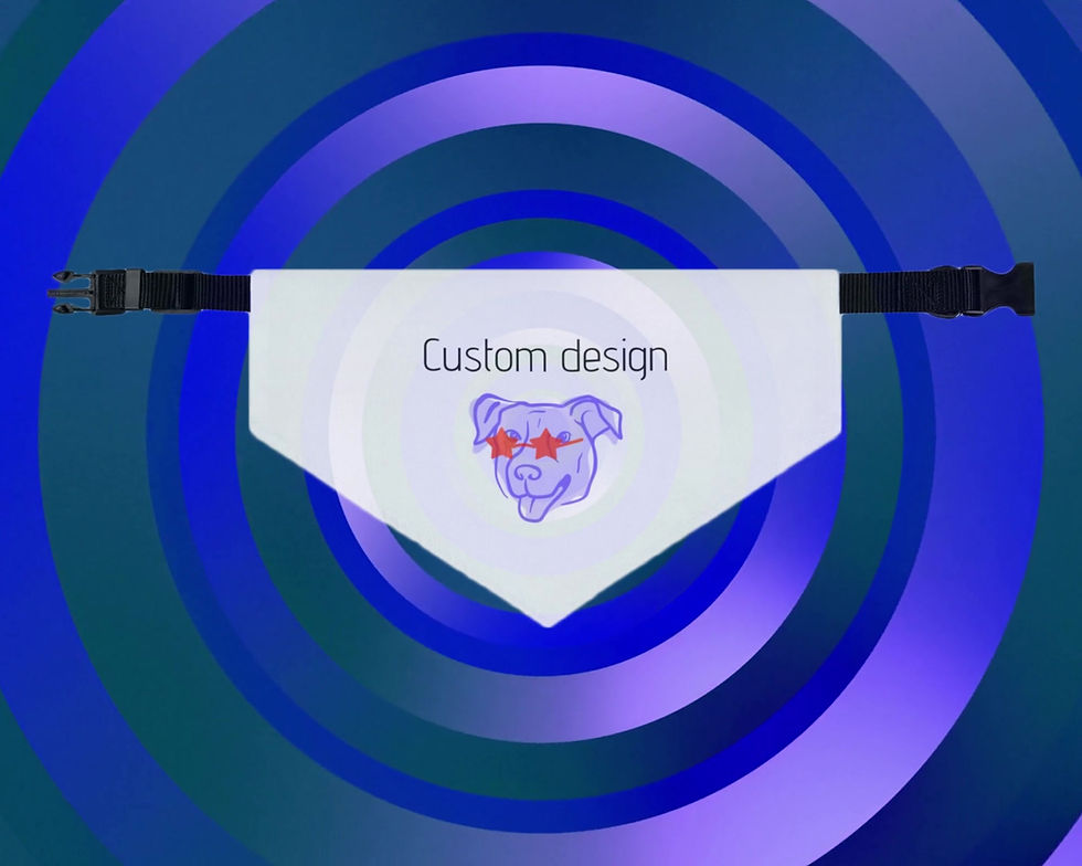 Thumbnail: custom dog bandana-custom dog gifts-custom pet gifts-dog bandana-dog bandana pattern-dog birthday bandana-dog clothes