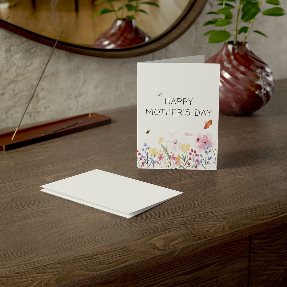Thumbnail: handmade cards-made in the usa-spring greeting card- spring floral card-flower card-blank greeting cards- mothers day card