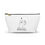 Thumbnail: custom name fiancee pouch-cosmetic bag-custom cosmetic bag-travel cosmetic bag-custom wedding gift-bridal gift-gift for her