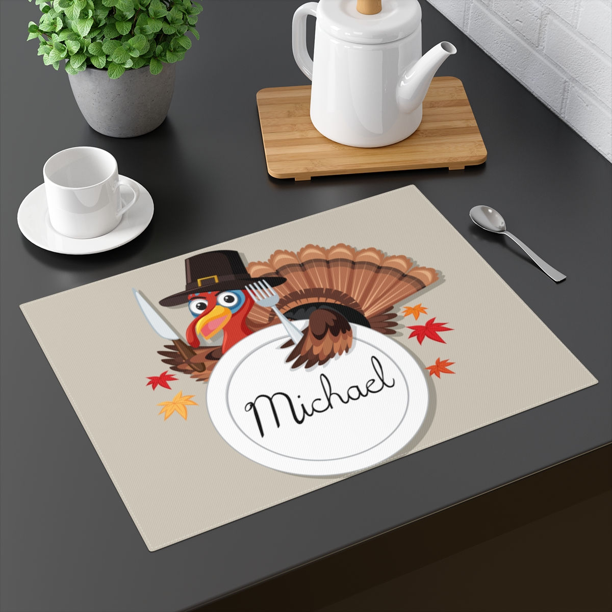gift for mom-kids gifts-thanksgiving gift-turkey-placemat-table decor-happy thanksgiving-autumn decor-kids placemat