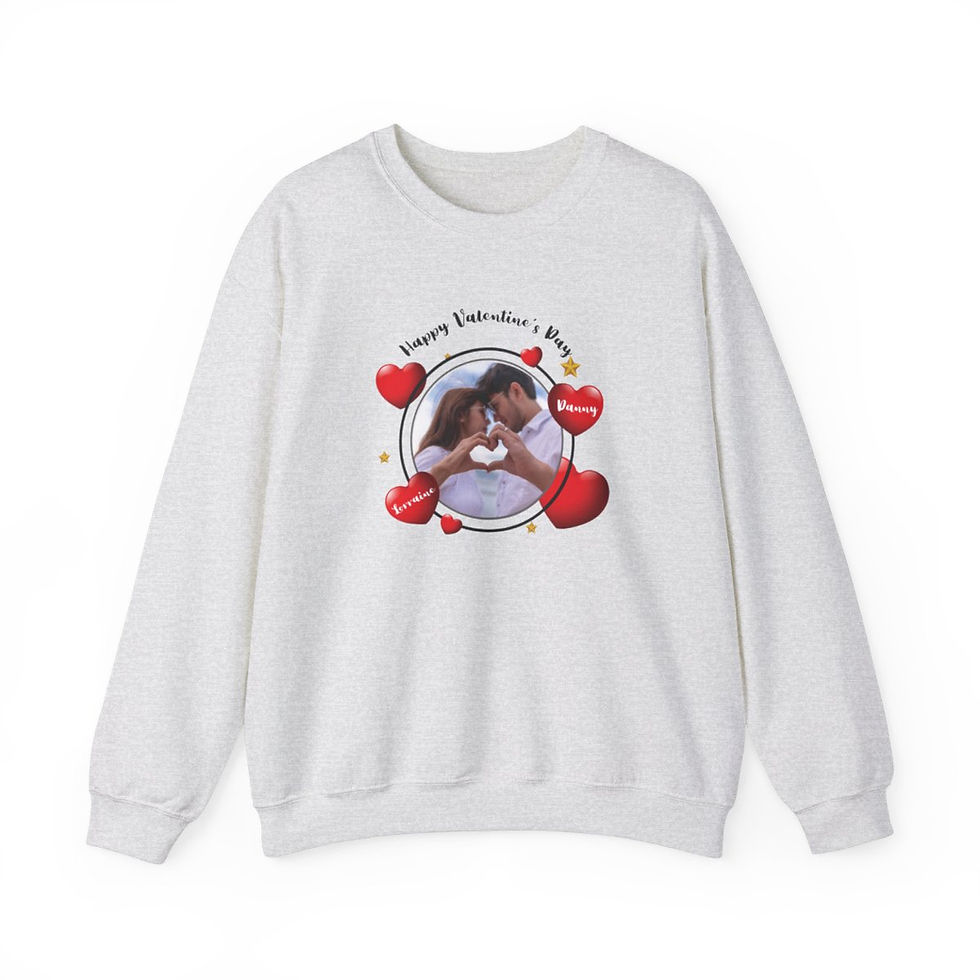 Thumbnail: valentines gift-valentines day gift-couple sweatshirt-gifts for girlfriend-gifts for boyfriend-couple gift-name sweatshirt