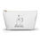 Thumbnail: custom name fiancee pouch-cosmetic bag-custom cosmetic bag-travel cosmetic bag-custom wedding gift-bridal gift-gift for her