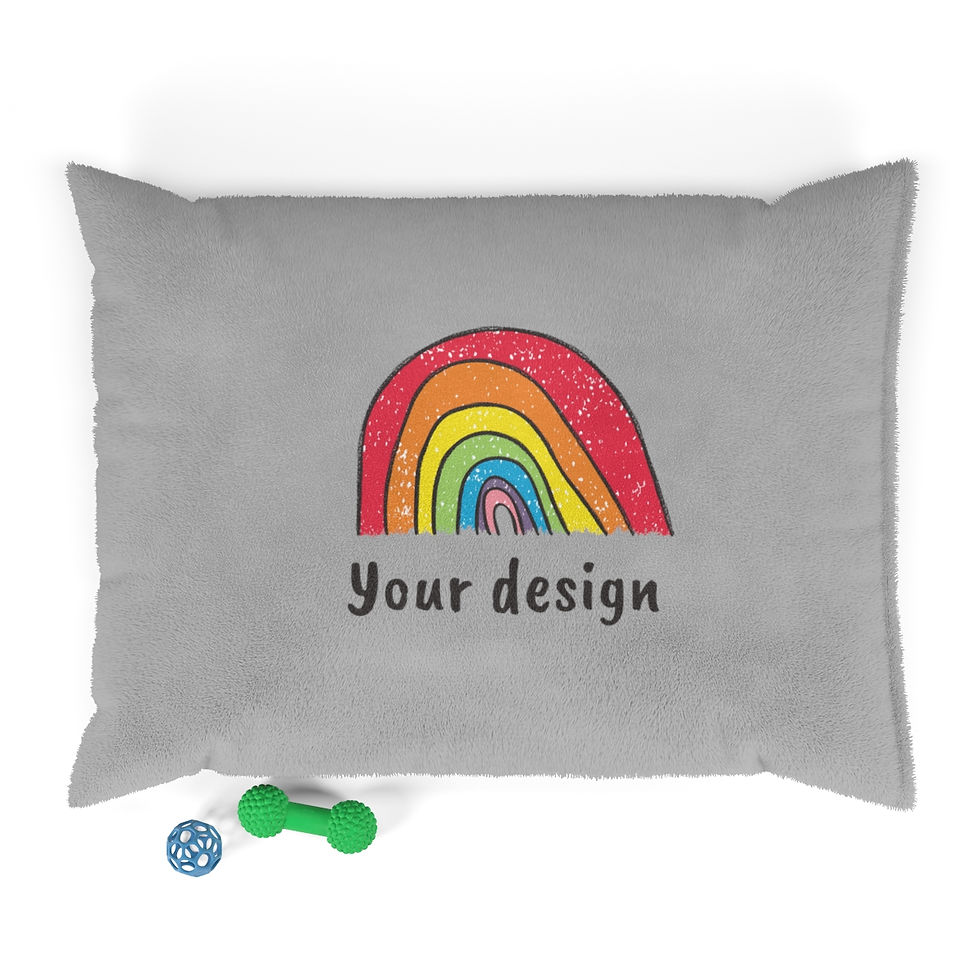 Thumbnail: bouji pet bed-cozy pet bed-custom dog blanket-custom pet bed-custom pet gift-custom pet gifts-doodle blanket