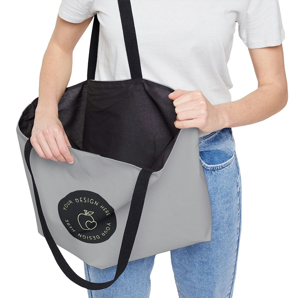 Thumbnail: aesthetic tote,canvas tote bag,custom thank you bag,custom tote bag,custom totes,eco friendly bag,grocery bag,grocery tote ba
