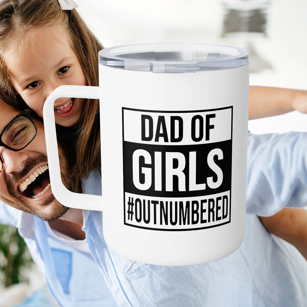 outnumbered dad mug- funny dad of girls- coffee mug for dad-dad gifts-dad mugs-dad of girls gift- dad of girls mug