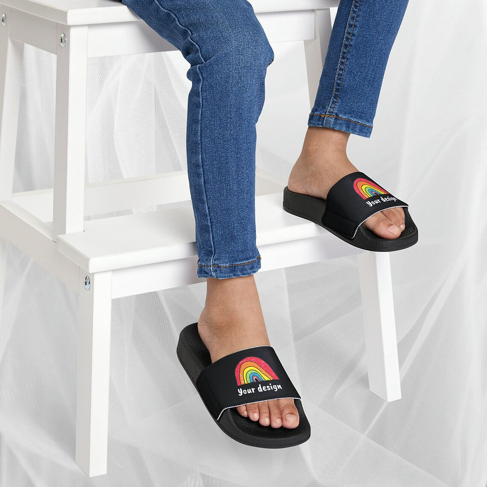 Thumbnail: Custom Kids Slide Sandals | Beach Youth Flip Flop | Children Flip Flops