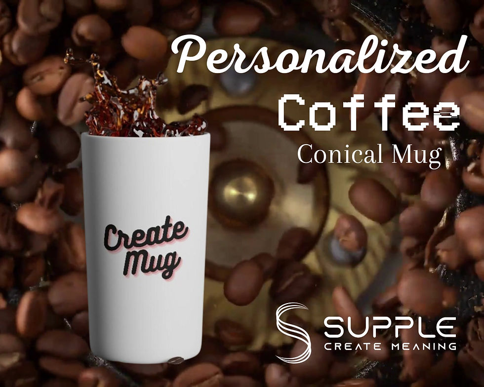 Thumbnail: Custom Coffee Mug | Conical Coffee Mug | Coffee Lover Gifts | Business Logo Mugs
