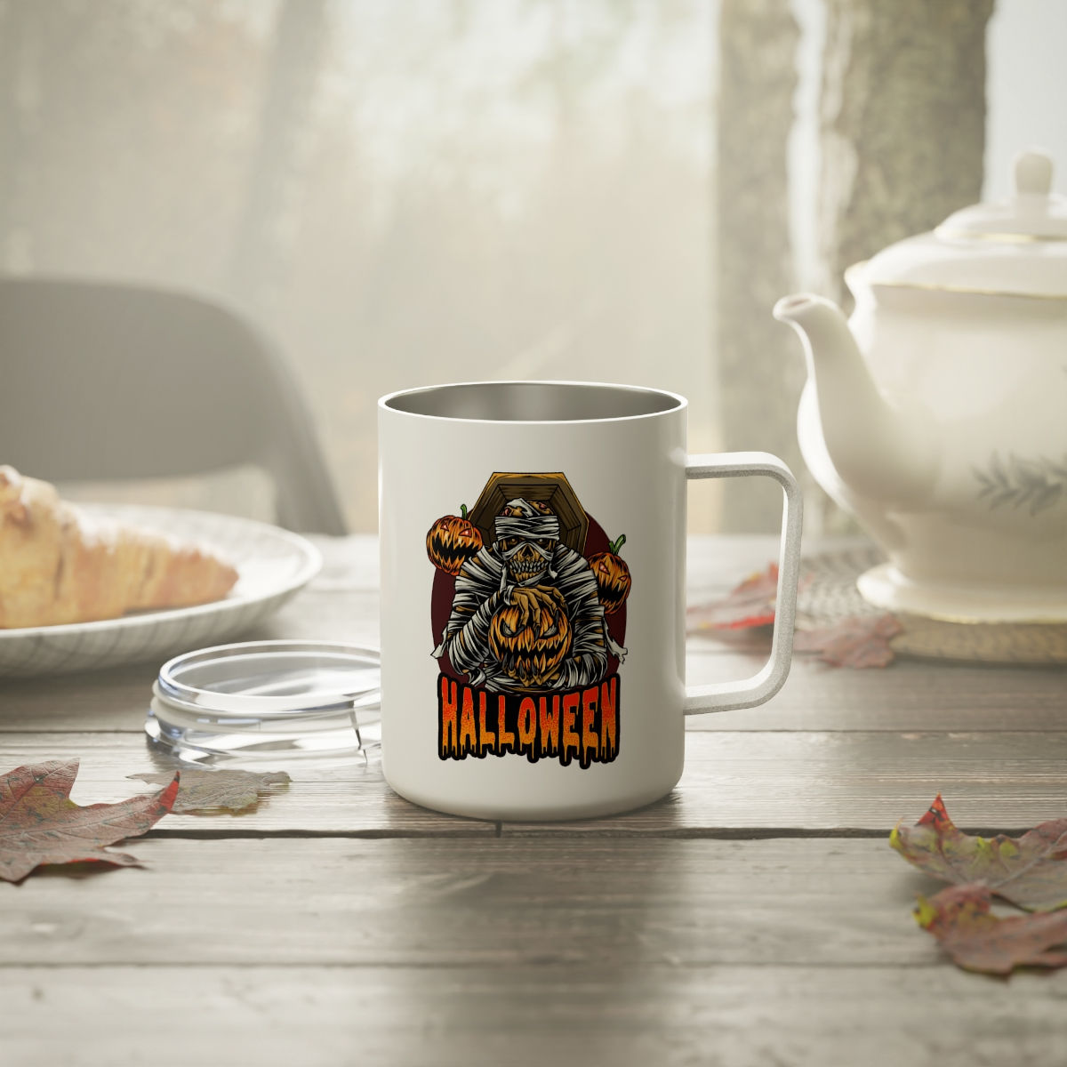 autumn vibe mug-birthday gift mug-boo lover mug-fall vibes mug-floral fall mug-ghost coffee mug-gift for friend