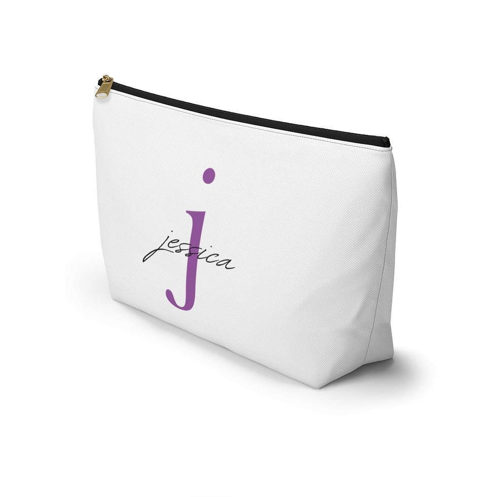 Thumbnail: custom initial letter pouch-cosmetic bag-custom cosmetic bag-travel cosmetic bag-make up bag-bridal gift-gift for her