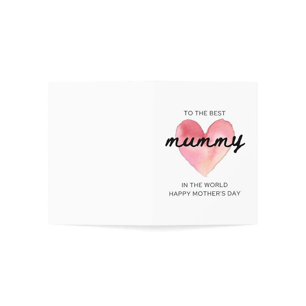 Thumbnail: Greeting Card- Personalised-Folded-Folded Cards-Mum Mothers Day Card-ards- For Mother-For Mum- For Mummy-