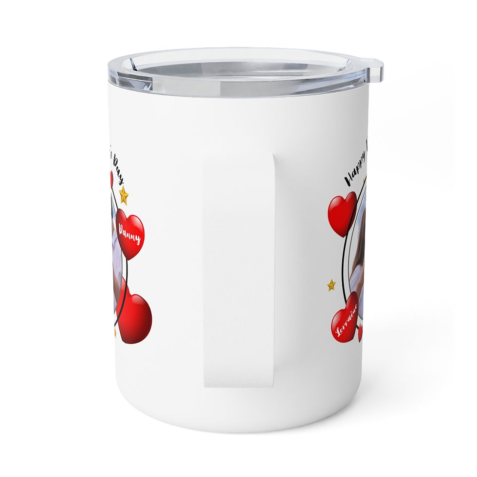 Thumbnail: valentines day gift-10oz-custom name mug-custom photo mug-custom design mug-gift for lovers-insulated mug-Gift For Couples