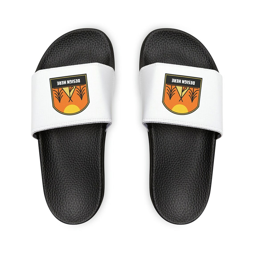 Thumbnail: Custom Men Slide Sandals | Beach Flip Flop | Men's Flip Flops, Fathers Day Gift