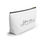 Thumbnail: custom name fiancee pouch-cosmetic bag-custom cosmetic bag-travel cosmetic bag-custom wedding gift-bridal gift-gift for her