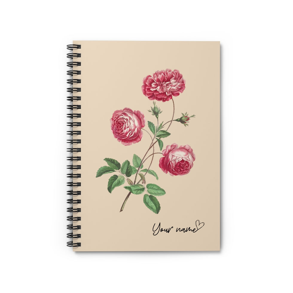 Thumbnail: Birth month flower-personalized gift- personalized journal-dream journal-gratitude journal-gratitude gift-gift for mom