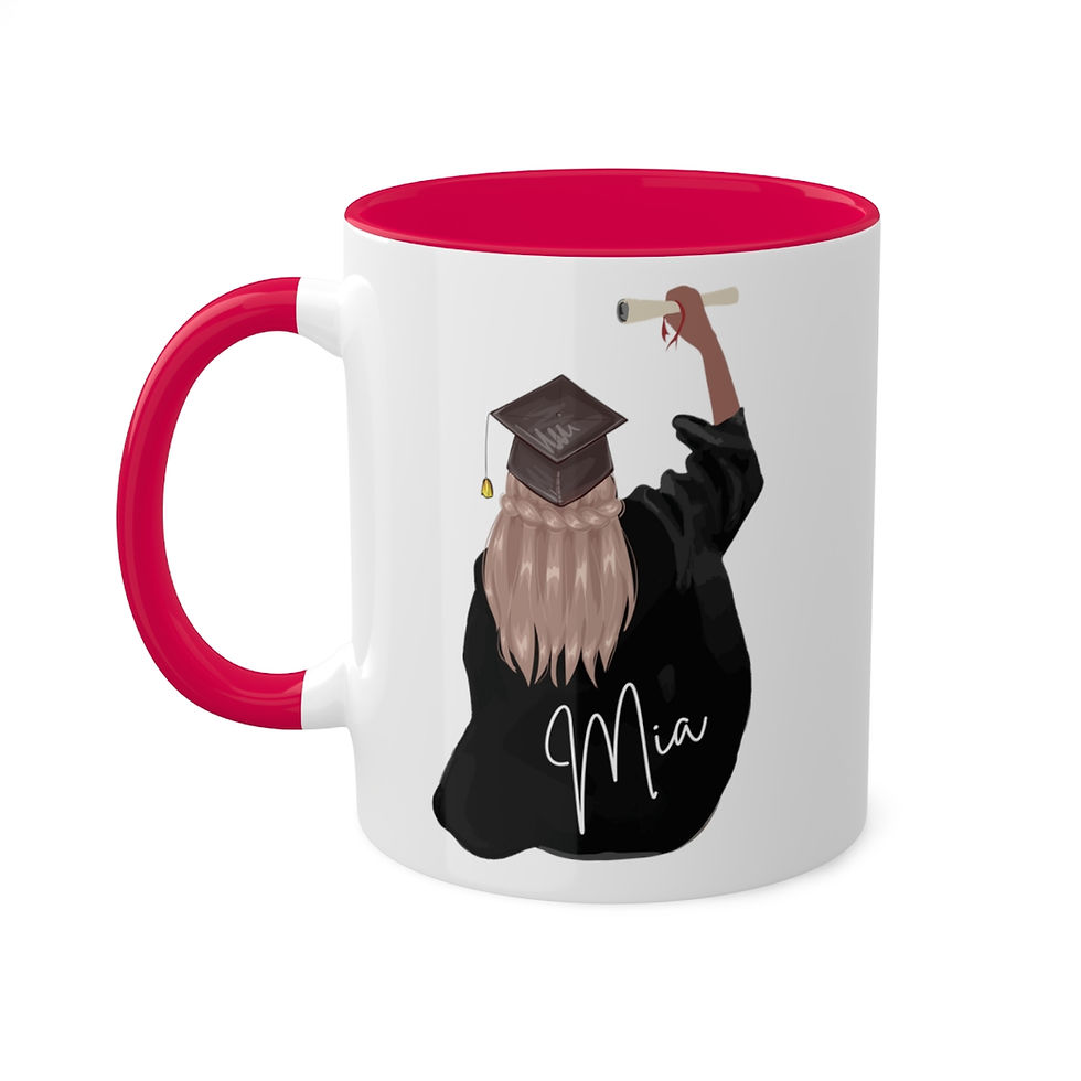 Thumbnail: front and back mug-graduation gift-graduation mug-custom graduation-custom mug-personalized gift-personalized mug