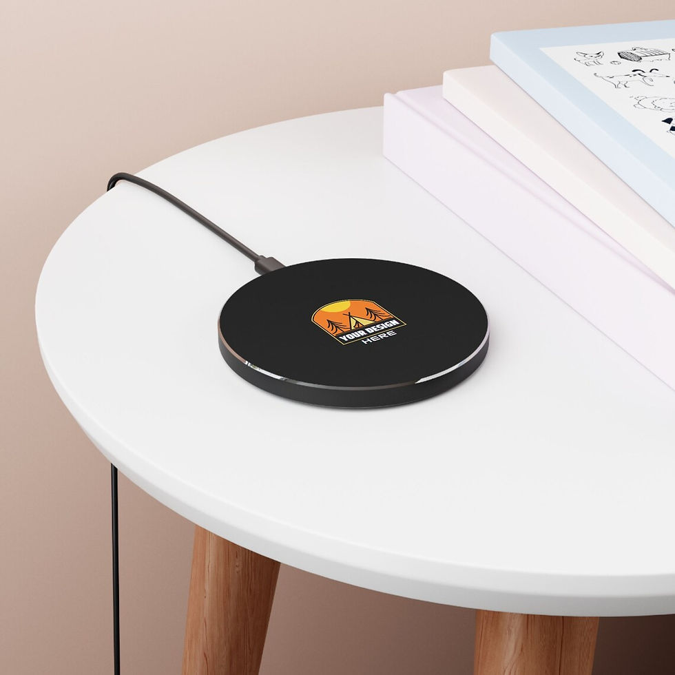 Thumbnail: airpods charger,business logo,charging pad,company gift,custom charging pad,custom design gifts,custom logo charger,custom lo