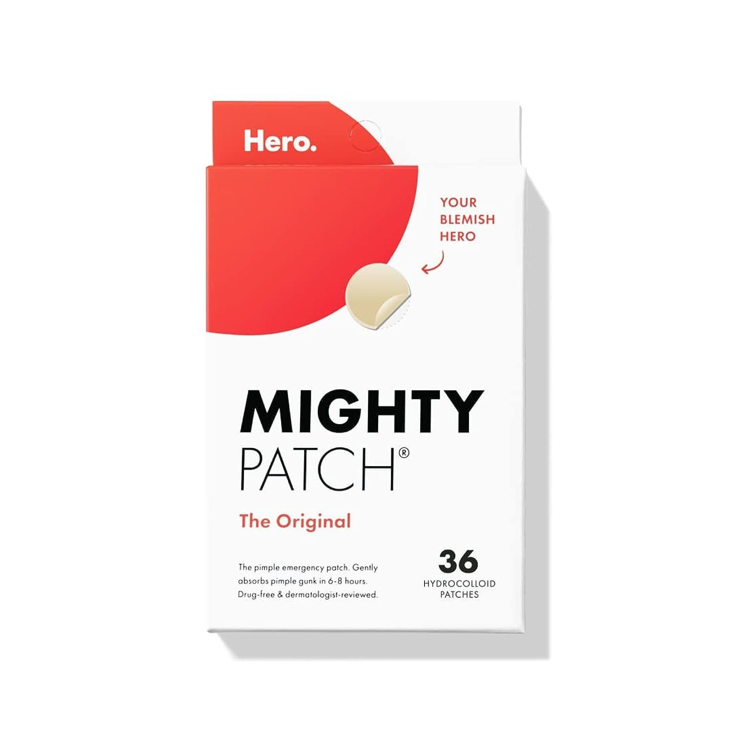 Mighty Patch™ Original patch from Hero Cosmetics – The #1 Hydrocolloid Acne Pim