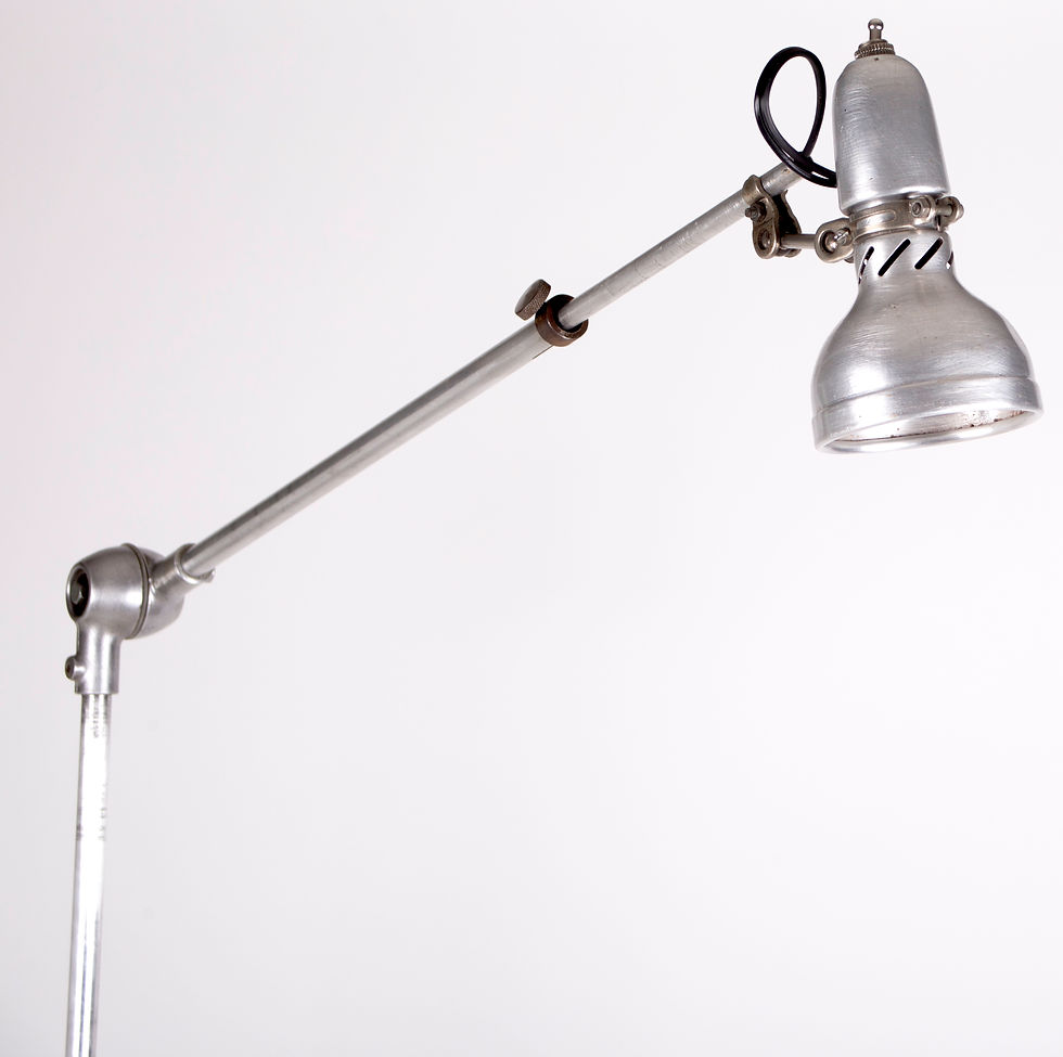 Thumbnail: FRENCH INDUSTRIAL MODERNIST TASK LAMP LUMINA clamp
