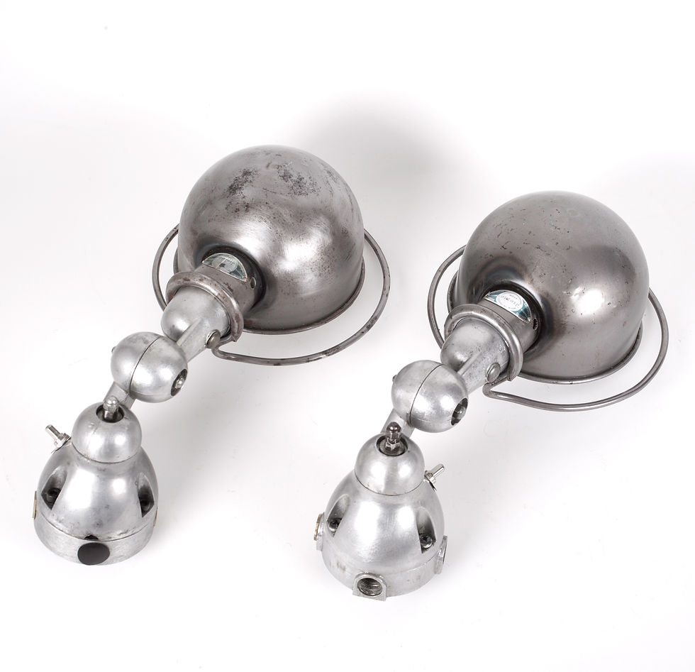 Thumbnail: FRENCH INDUSTRIAL JIELDE MODERNIST LAMP SCONCE
