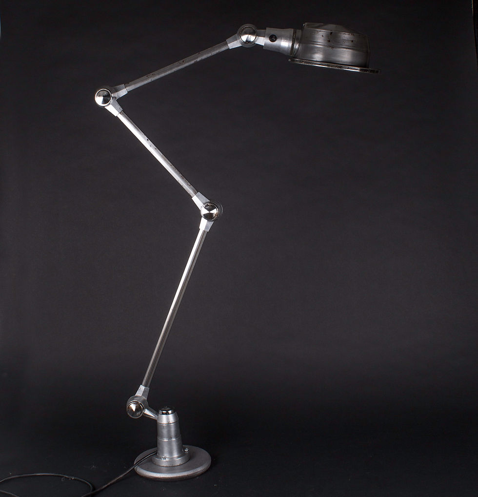 Thumbnail: FRENCH INDUSTRIAL JIELDE MODERNIST LAMP DOMECQ LAC