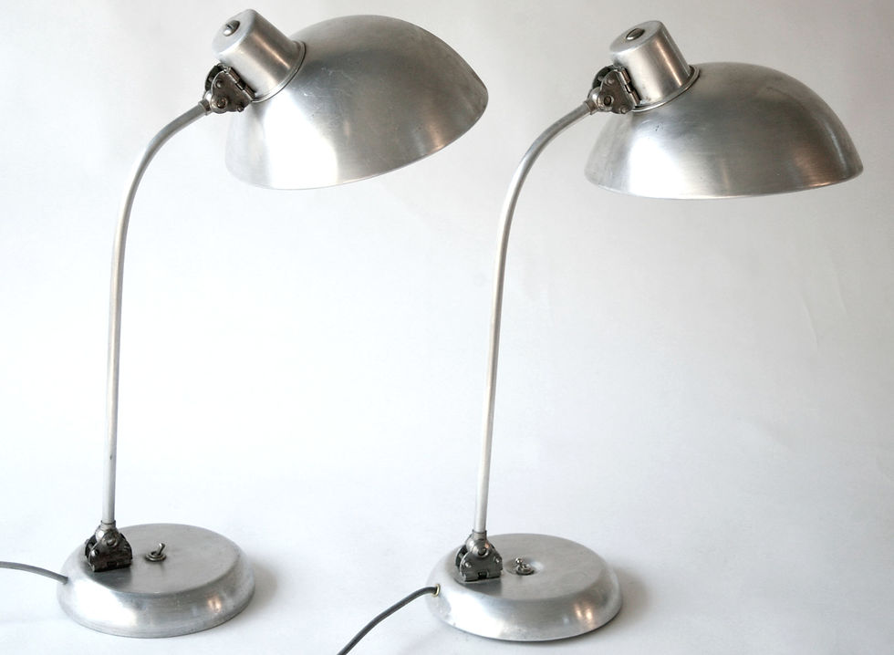 BAUHAUS INDUSTRIAL PAIR OF DESK LAMP CHRISTIAN DELL KAISER