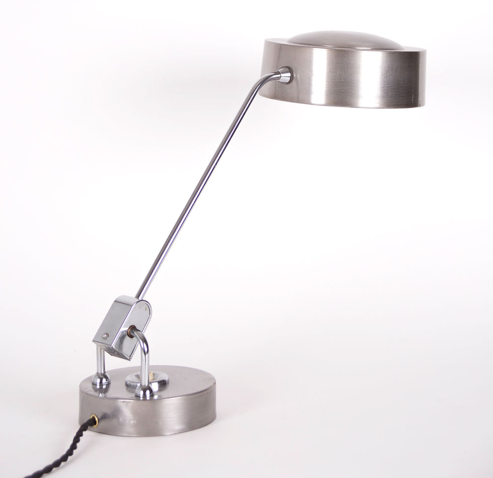 Thumbnail: Pair  of 700  modernist French  task lamp mid century Jumo