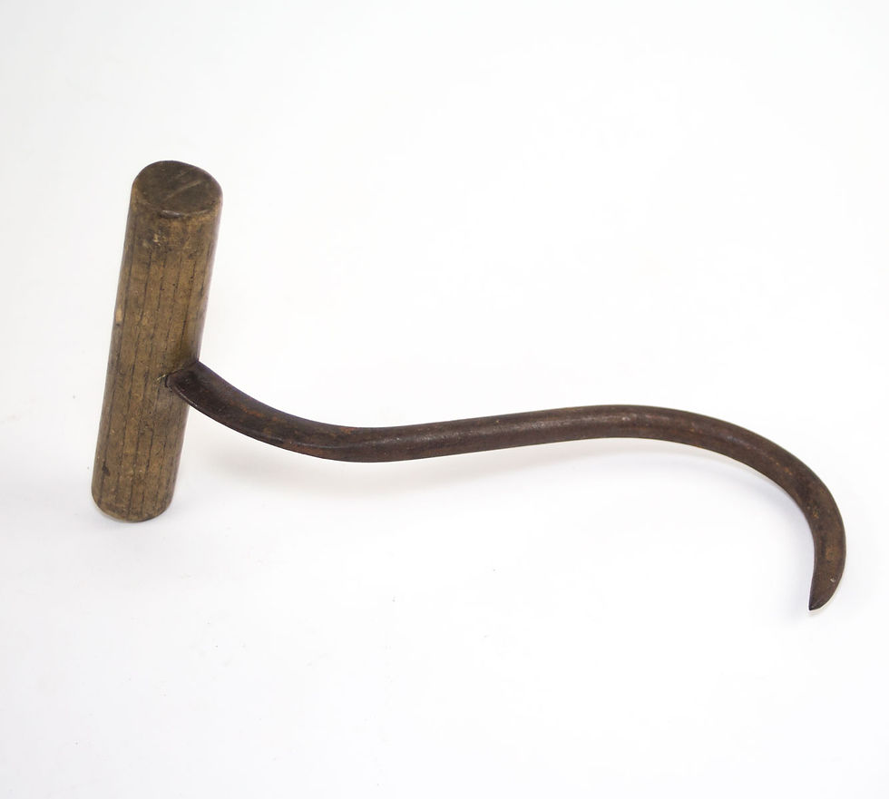 antique docker hook from the french harbor of Le Havre