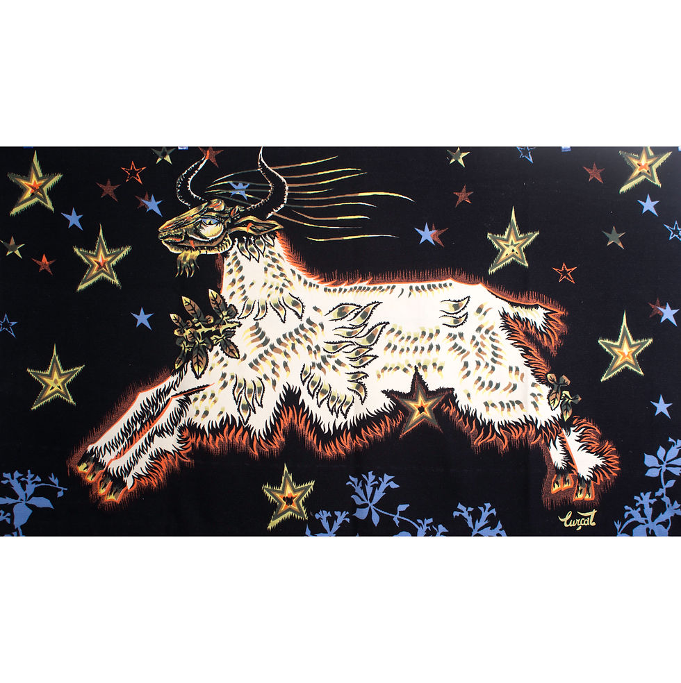 Thumbnail: FRENCH TAPESTRY JEAN LURCAT "les Etoiles " Edition Corot