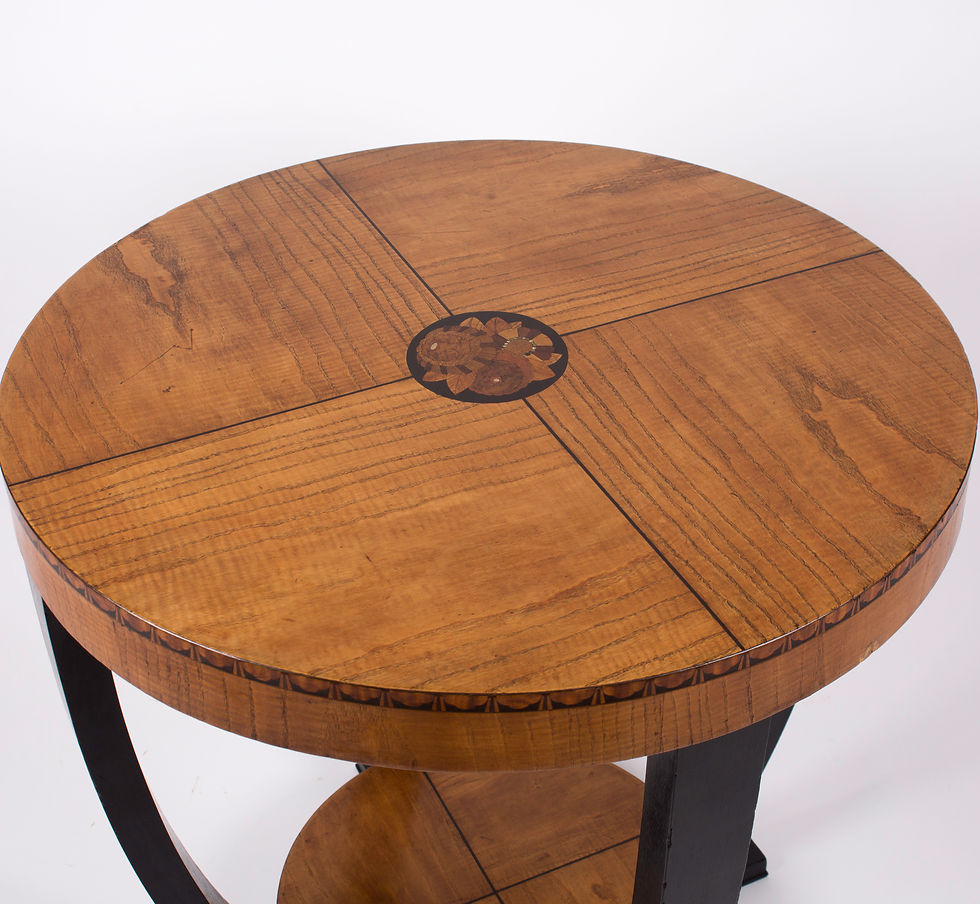 Thumbnail: FRENCH  ART DECO SIDE TABLE  Leleu inlay