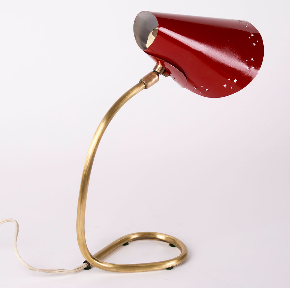 Thumbnail: FRENCH Midcentury modernist Desk lamp Caillat LACROIX Cocote