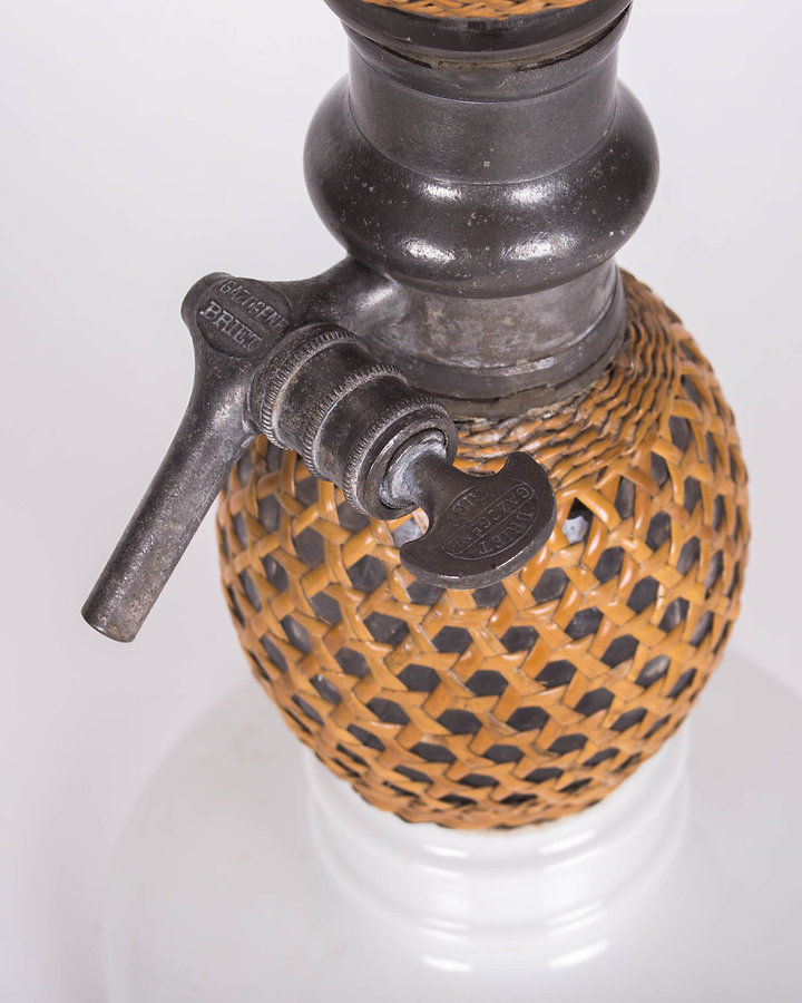 19th Century French Seltzer Siphon ceramic base
