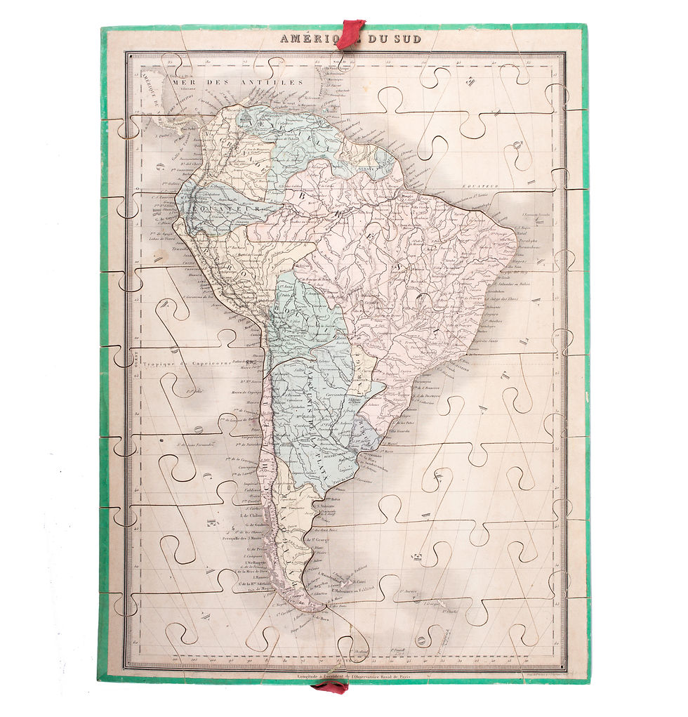 Thumbnail: French jigsaw puzzle by Auguste Logerot full set 19th Century Fremin g