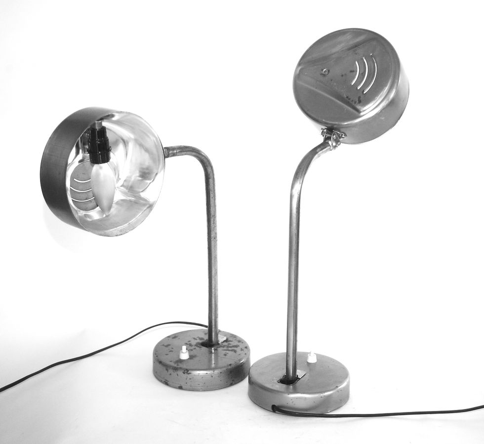 Thumbnail: Kaiser Idell Style BAHAUS PAIR OF INDUSTRIAL TASK LAMP